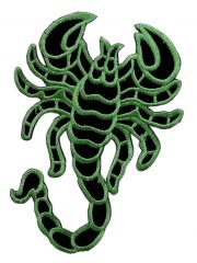 Aufnäher Skorpion grün