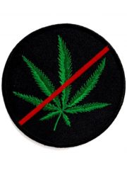 Aufnäher Cannabis Nein