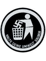 Aufnäher Halte deine Umwelt sauber
