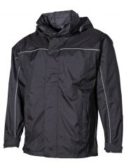 Regen Jacke schwarz leicht