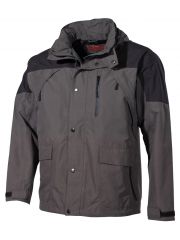 Regen Outdoor Jacke schwarz grün