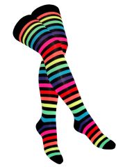 Overknees Regenbogen color