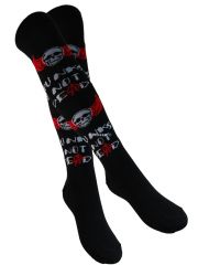 Overknees Punks not dead skull