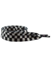 Schnürsenkel Schachbrettmuster schwarz weiß breit