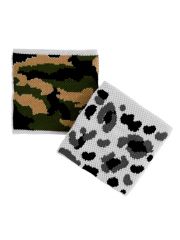 Schweißband Camouflage grün