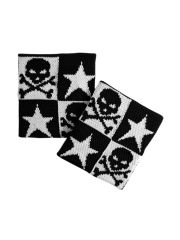 Schweißband Skull Stern kariert