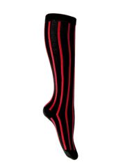 Kniestrümpfe stripes rot