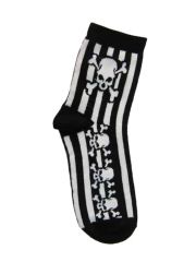 Socken skull gestreift