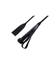 Geflochtene Leder Peitsche schwarz 70 cm