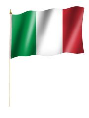Stockfahne Italien