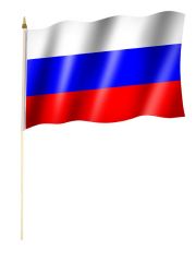 Stockfahne Russland
