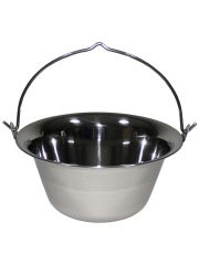 Ungarischer Gulaschkessel Edelstahl 6 Liter