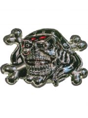 Gürtelschnalle USA Totenkopf