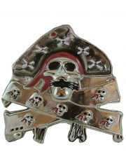 Gürtelschnalle Piraten Skull