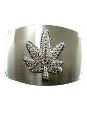 Gürtelschnalle Marijuana