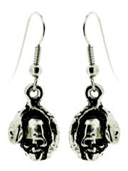 Ohrring Schlange mit Totenkopf