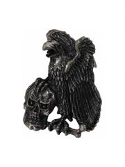 Anstecker Adler mit Totenkopf