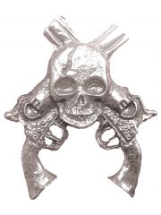 Anstecker Colt mit Totenkopf