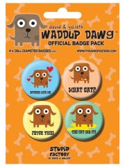 Button Set Waddup Bawg