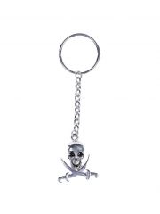 Schlüsselanhänger Piratentotenkopf Schwerter