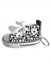 Schlüsselanhänger Schuh mit Totenköpfe