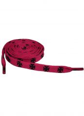 Schnürsenkel Eisernes Kreuz pink schmal