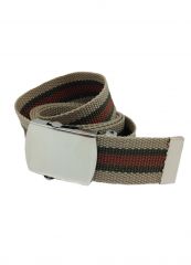 Gürtel beige braun gestreift