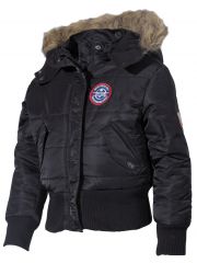 Militär Kinder Polarjacke schwarz
