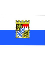 Fahne Bayern mit Kronenwappen