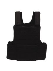 Weste mit Futter Molle schwarz mit Modular System