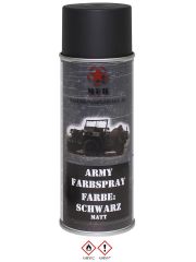 Militär Lack Spraydose schwarz matt