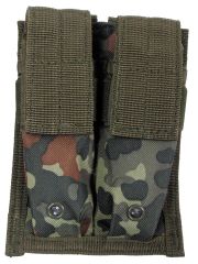 Magazintasche klein doppelt MOLLE Modular System flecktarn