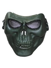 Gitter Schutzmaske Skull oliv