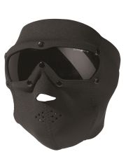 Gesichtsschutz Neopren schwarz mit Brille getönt