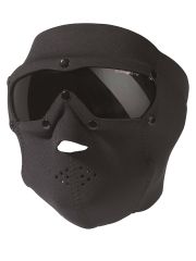 Gesichtsschutz Neopren PRO schwarz mit Brille getönt