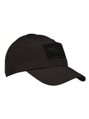 Softshell Baseball Cap schwarz mit Klett