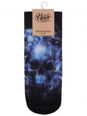 Sneaker Socken bedruckt Totenkopf