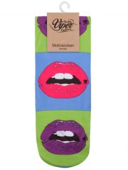 Sneaker Socken bedruckt Lippen