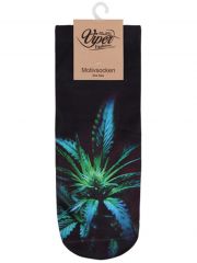 Sneaker Socken bedruckt Blume