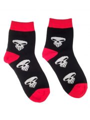 Socken rot Totenkopf Pirat