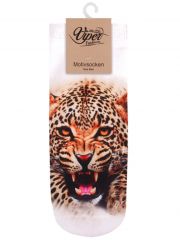 Sneaker Socken bedruckt Gepard