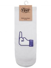 Sneaker Socken bedruckt Fuck you