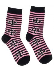 Socken Eisernes Kreuz rosa medium