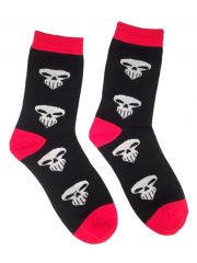 Socken skull schwarz weiß medium