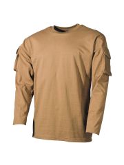 US Army Longsleeve Shirt coyote mit Ärmeltaschen
