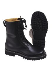 Kampfstiefel schwarz Lederfutter