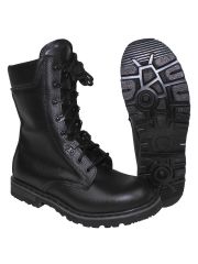 Holländische Kampfstiefel schwarz Lederfutter