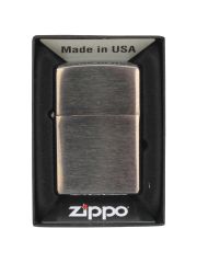 Zippo Benzin Sturmfeuerzeug chrom gebürstet