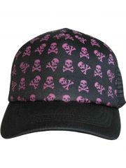 Trucker Cap Totenköpfe pink