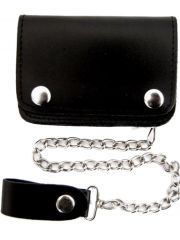 Portemonnaie mit Kette schwarz